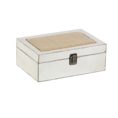 Image showing  White Wood Farmhouse Boxes, 10 in., 8 in., 2 pc.
