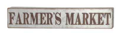 Image showing  Grey Metal Farmhouse Sign Wall Decor, 36 in. x 7 in.