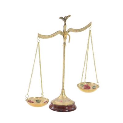 Image showing  Brass Traditional Scale, 12 in. x 12 in. x 4 in., Gold