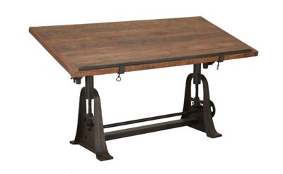 Image showing  Industrial Teak Wood Console Table, 62 in. x 30 in. x 31.88 in.