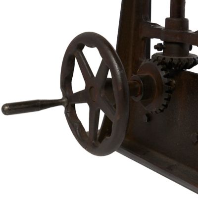 Image showing  Industrial Teak Wood Console Table, 62 in. x 30 in. x 31.88 in.