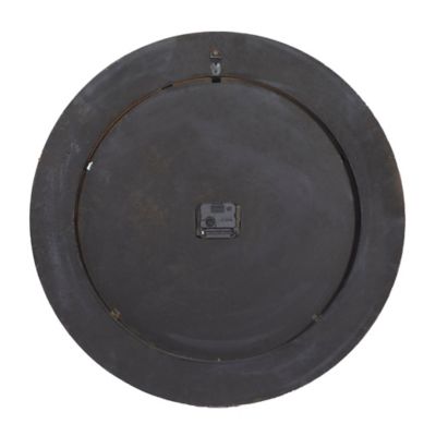 Image showing  24 in. x 24 in. Vintage Wood Wall Clock, Cream