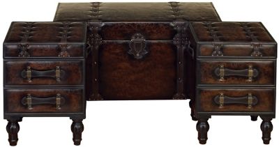 Image showing  Wood Traditional Storage Benches, 3-Pack