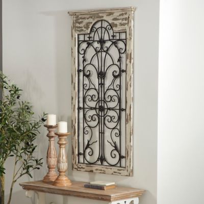 Harper Willow White Rustic Ornamental Metal Wall Decor 51 In X 27 In 55956 At Tractor Supply Co