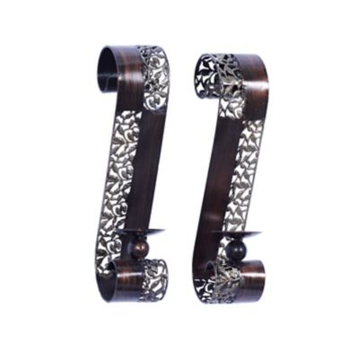 Image showing  Brown Metal Traditional Wall Sconces, 20 in. x 5 in., 2 pc.