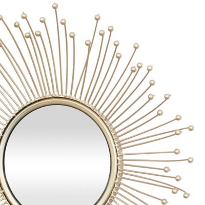 Image showing  3 pc. Gold Metal Glam Wall Mirrors, 12 in., 14 in., 16 in., 74776