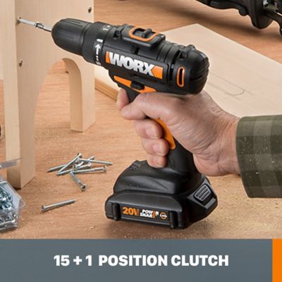 Image showing 5 th WORX Cordless 20V Drill and Impact Driver Combo Kit, 2 pc.