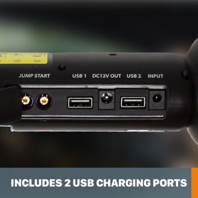 Image showing  500A Peak Multi-Function Portable Car Jump Starter with LED Lights for Gasoline Engines to 4 L and Diesel Engines to 3 L