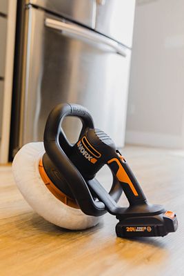 Image showing 7 th WORX 20V 10 in. PowerShare Cordless Orbital Polisher/Buffer