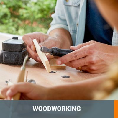 Image showing  20V MakerX Power Share Kit with Rotary Tool and Wood and Metal Crafter Iron