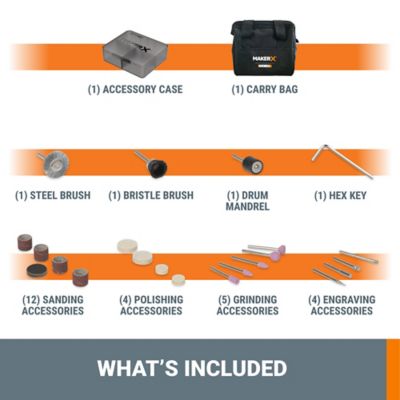Image showing 8 th WORX 20V MakerX Power Share Kit with Rotary Tool and Wood and Metal Crafter Iron