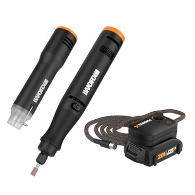 Image showing  20V MakerX Power Share Kit with Rotary Tool and Hot Air Pen