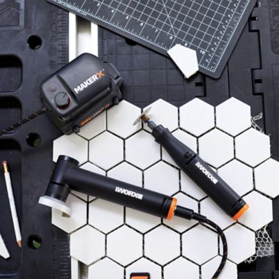Image showing 8 th WORX 20V MakerX Power Share Kit with Rotary Tool and Grinder