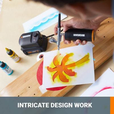 Image showing 6 th WORX 20V MakerX Power Sharekit with Rotary Tool and Air Brush