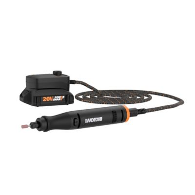 Image showing  20V MakerX Power Share Kit with Rotary Tool, Soldering Iron and Air Brush in Carry Bag