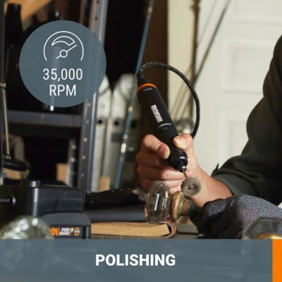 Image showing  20V MakerX Power Share Kit with Rotary Tool, Soldering Iron and Air Brush in Carry Bag