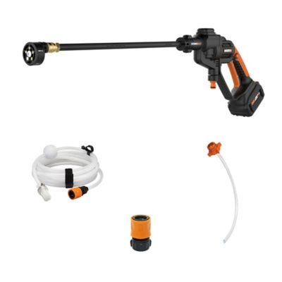 WORX 320 PSI 0.53 GPM Cordless Electric Cold Water 20V Hydroshot Portable Power Cleaner, 4Ah Battery and Charger Included