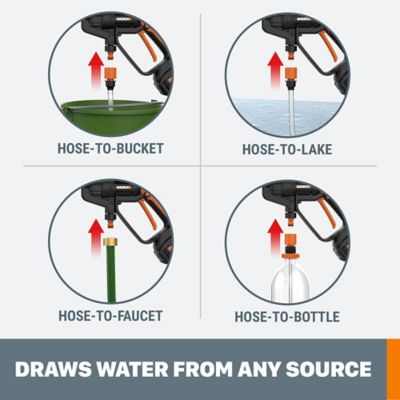 Image showing  320 PSI 0.53 GPM Cordless Electric Cold Water 20V Hydroshot Portable Power Cleaner, 4Ah Battery and Charger Included