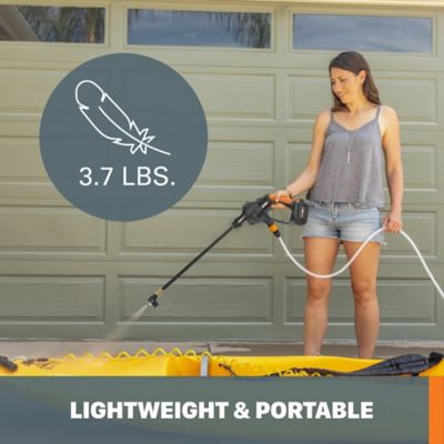 Image showing 5 th WORX 320 PSI 0.53 GPM Cordless Electric Cold Water 20V Hydroshot Portable Power Cleaner, 4Ah Battery and Charger Included