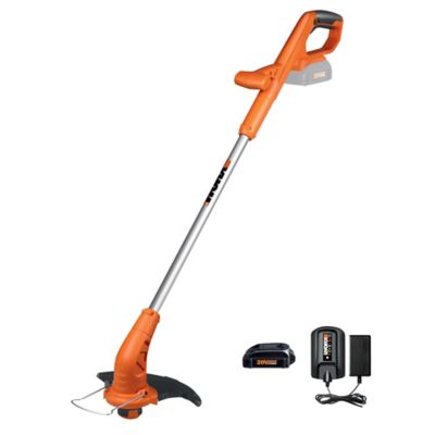 Image showing  12 in. 20V Fixed Shaft Straight Shaft Cordless String Trimmer/Edger, Battery and Charger Included