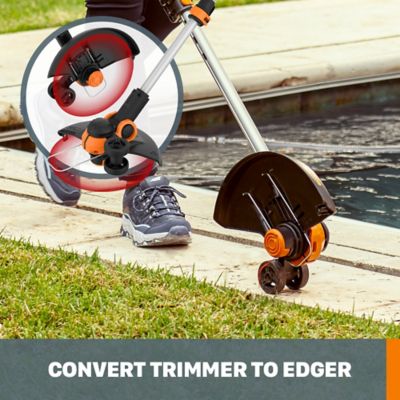 Image showing  12 in. 20V Straight Shaft Cordless String Trimmer/Edger, Battery and Charger Included, WG162