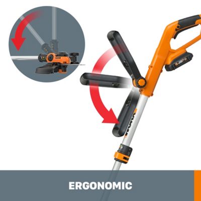 Image showing  12 in. 20V Straight Shaft Cordless String Trimmer/Edger, Battery and Charger Included, WG162