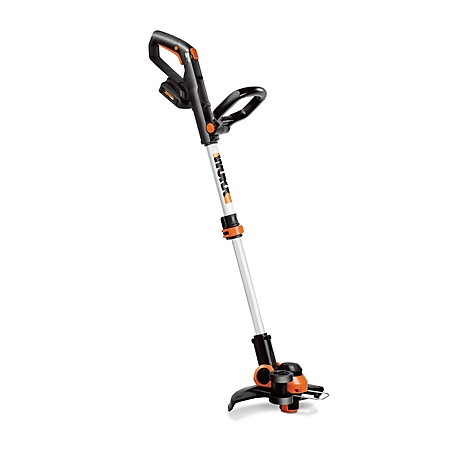 WORX 12 in. Cordless 20V Grass Trimmer/Edger with Command Feed, 2.0Ah Batteries and Quick Charger Included