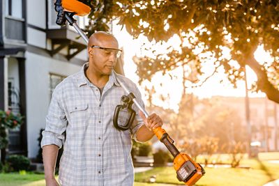 Image showing 9 th WORX 12 in. 40V Fixed Shaft Straight Shaft Cordless String Trimmer/Edger, Battery and Charger Included