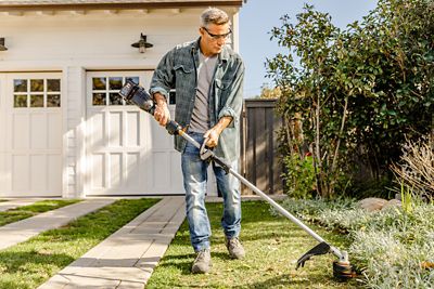 Image showing 7 th WORX Driveshare 15 in. 40V Straight Shaft Cordless String Trimmer, Battery and Charger Included, Attachment Capable