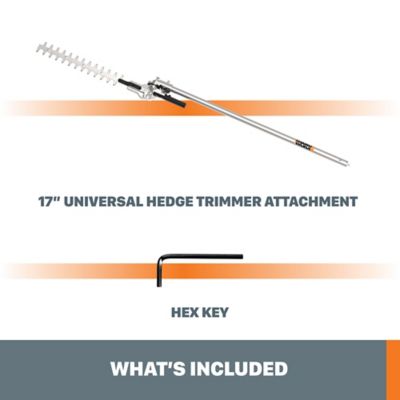 Image showing 7 th WORX 17 in. Driveshare Universal Hedge Trimmer Attachment