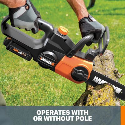 Image showing  10 in. 20V Cordless Pole Saw, Battery and Charger Included