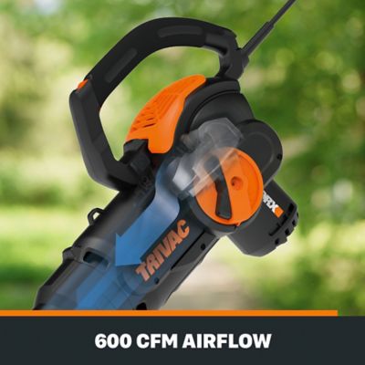 Image showing 6 th WORX TriVac 70 MPH/600 CFM 12A Corded 3-in-1 Handheld Leaf Blower, Vacuum and Mulcher