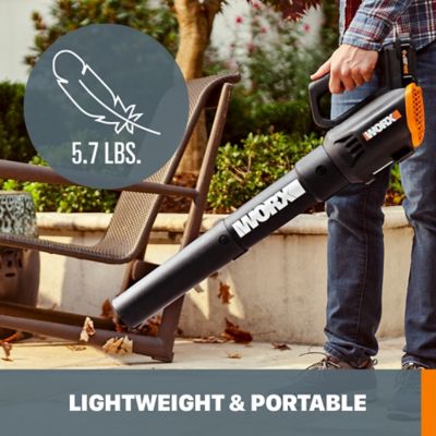 Image showing  Power Share 75 MPH/360 CFM 20V Cordless Handheld Leaf Blower, Battery and Charger Included, WG547