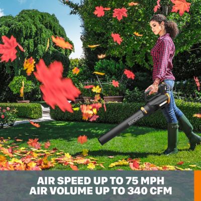 Image showing  Power Share 75 MPH/360 CFM 20V Cordless Handheld Leaf Blower, Battery and Charger Included, WG547