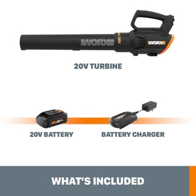 Image showing 5 th WORX Power Share 75 MPH/360 CFM 20V Cordless Handheld Leaf Blower, Battery and Charger Included, WG547