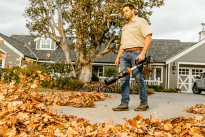 Image showing 7 th WORX LeafJet 125 MPH/620 CFM 40V Cordless Handheld Leaf Blower, Battery and Charger Included