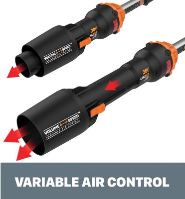 Image showing 9 th WORX LeafJet 125 MPH/620 CFM 40V Cordless Handheld Leaf Blower, Battery and Charger Included