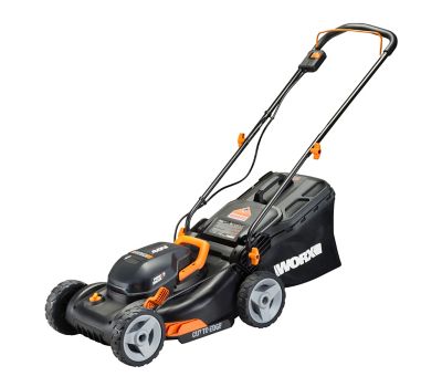 Image showing  17 in. 40V Cordless Electric Push Lawn Mower, Batteries and Charger Included