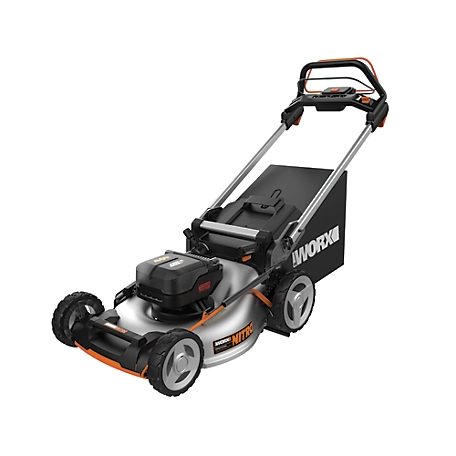 WORX 20 in. 40V Cordless Electric Nitro Self-Propelled Push Lawn Mower