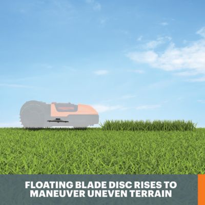 Image showing 7 th WORX 8 in. Landroid M 20V 4.0 Ah Fully Automated Robotic Lawn Mower for 1/4 Acre/10,890 sq. ft. Lawns