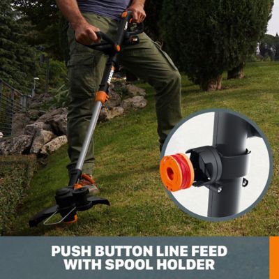 Image showing  12 in. 20V Straight Shaft Cordless String Trimmer/Edger and Turbine Blower Combo Kit, Battery and Charger Included