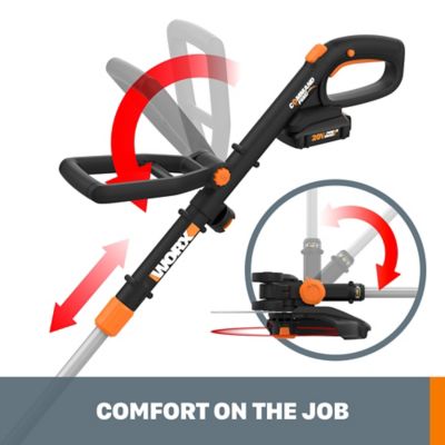 Image showing  12 in. 20V Straight Shaft Cordless String Trimmer/Edger and Turbine Blower Combo Kit, Battery and Charger Included