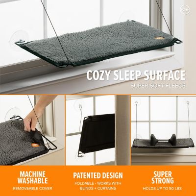 Image showing  Window Lounger Cat Hammock Self-Warming, 12 in. x 23 in.