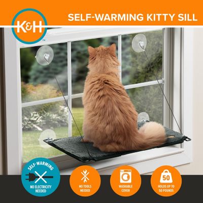 Image showing  Window Lounger Cat Hammock Self-Warming, 12 in. x 23 in.