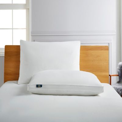Image showing  White Goose Feather and White Goose Down Fiber Bed Pillows, Side Sleeper, 233 Thread Count
