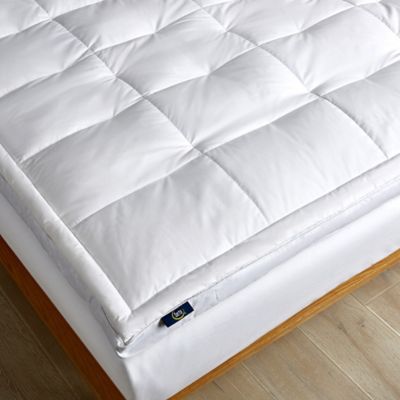 Image showing  233 Thread Count Cotton Feather and Down Fiber-Top Featherbed Mattress Topper, 2 in.