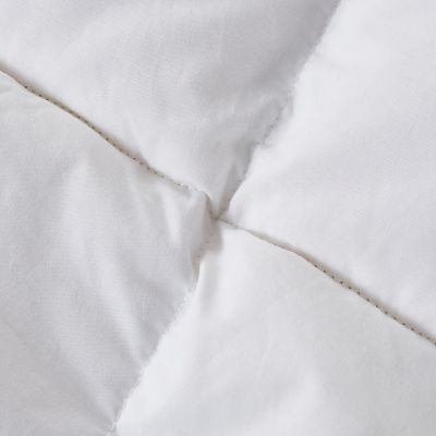 Image showing  240 Thread Count Cotton White Goose Feather and Down Fiber Featherbed Mattress Topper