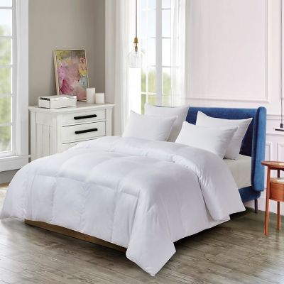 Pet Agree Basics 100% Cotton Allergens-Free Down Alternative Comforter, 240 Thread Count