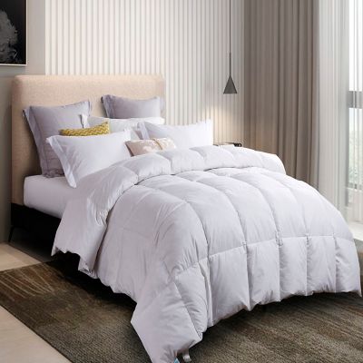 Image showing 1 th Martha Stewart 240 Thread Count White Feather and Down Comforter, Cotton