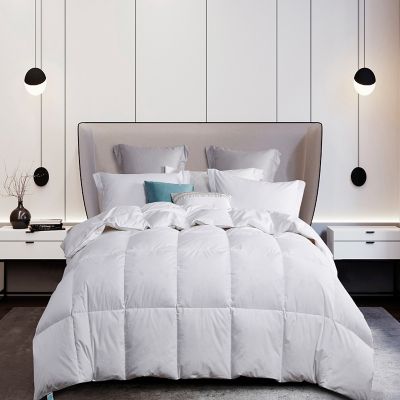 Martha Stewart 240 Thread Count White Goose Feather and Down Comforter, Cotton